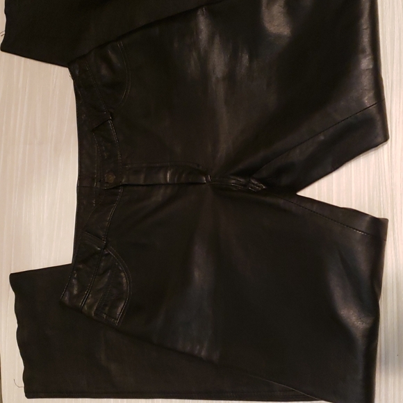 Costa Blanca Women's Bikers Leather pants Black Size,5 pockets - Picture 5 of 15